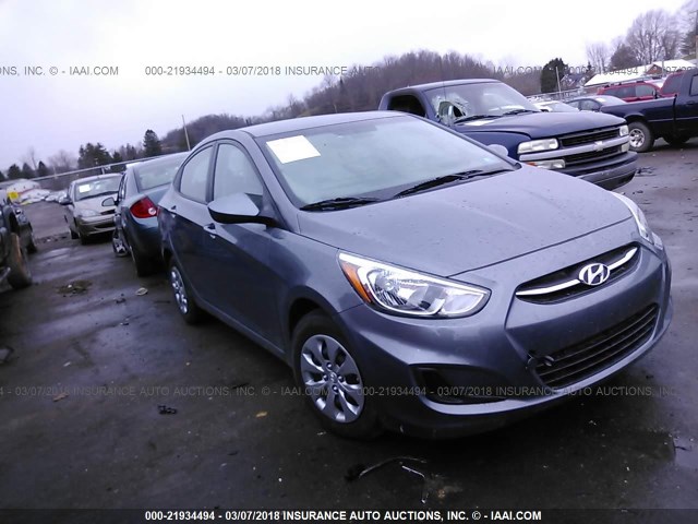 KMHCT4AE9HU270639 - 2017 HYUNDAI ACCENT SE GRAY photo 1