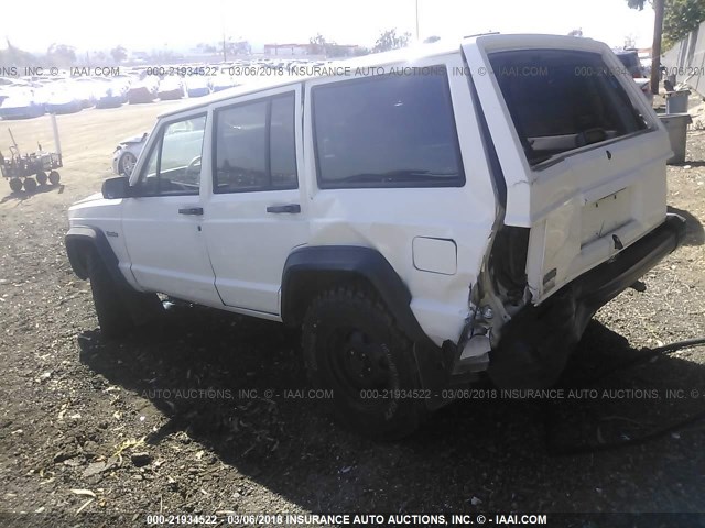 1J4FT28S3TL104515 - 1996 JEEP CHEROKEE SE WHITE photo 3