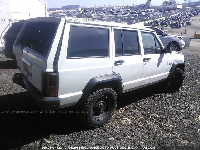 1J4FT28S3TL104515 - 1996 JEEP CHEROKEE SE WHITE photo 4