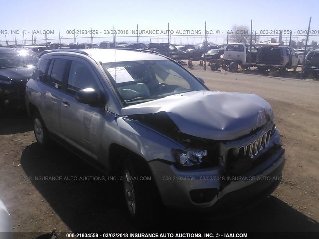 1C4NJCBA9FD250414 - 2015 JEEP COMPASS SPORT SILVER photo 1