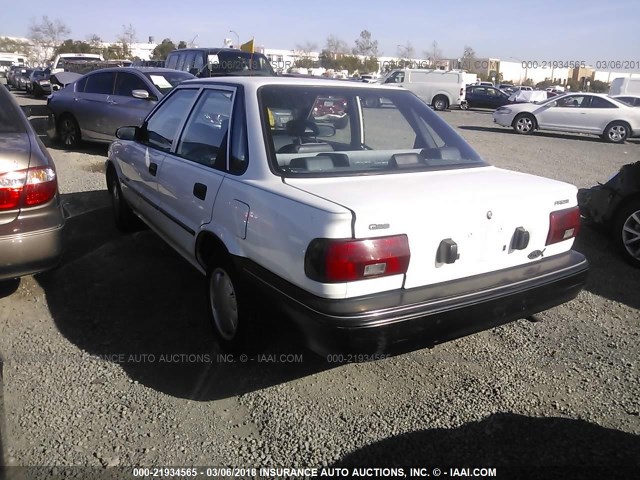 1Y1SK5466NZ002302 - 1992 GEO PRIZM LSI WHITE photo 3