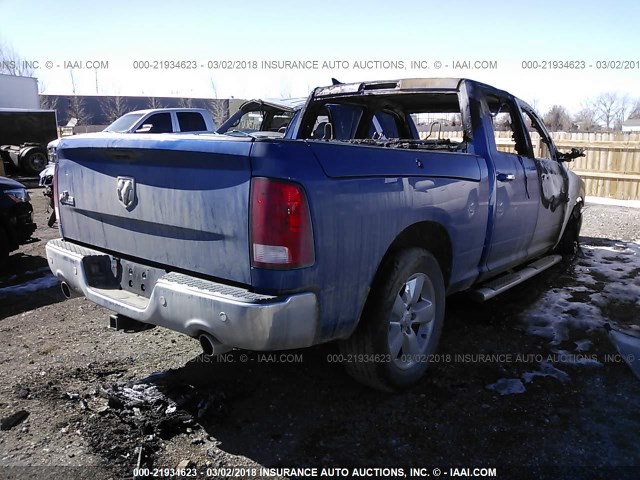 1C6RR6TT4GS368449 - 2016 RAM 1500 SLT BLUE photo 4