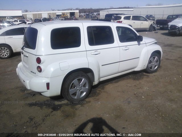 3GNCA13B09S627341 - 2009 CHEVROLET HHR LS WHITE photo 4