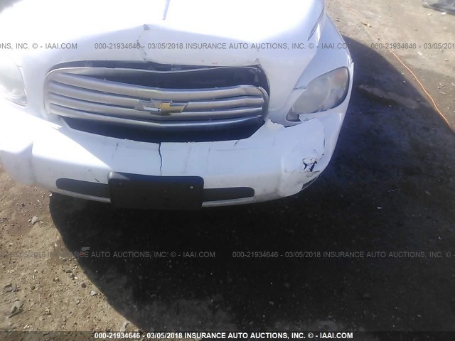 3GNCA13B09S627341 - 2009 CHEVROLET HHR LS WHITE photo 6