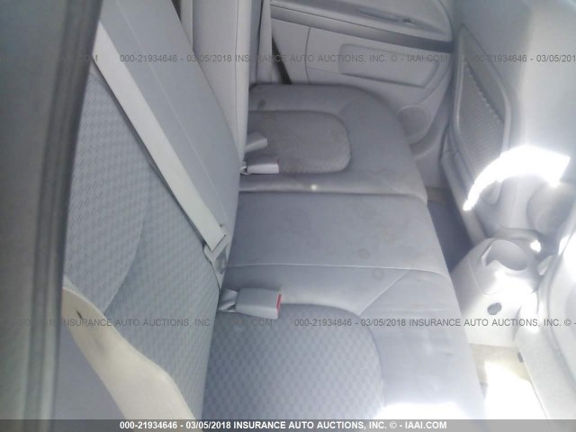 3GNCA13B09S627341 - 2009 CHEVROLET HHR LS WHITE photo 8
