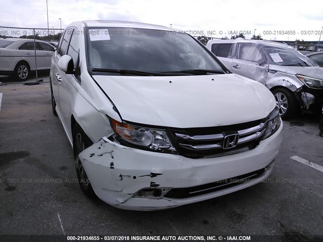 5FNRL5H90EB077751 - 2014 HONDA ODYSSEY TOURING/TOURING ELITE WHITE photo 6