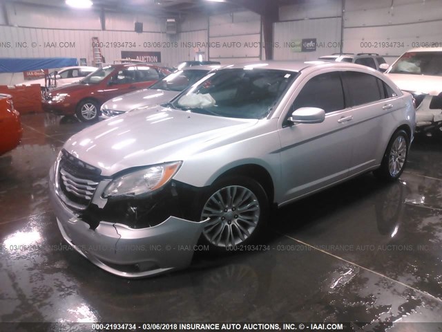 1C3CCBAB7CN248855 - 2012 CHRYSLER 200 LX SILVER photo 2