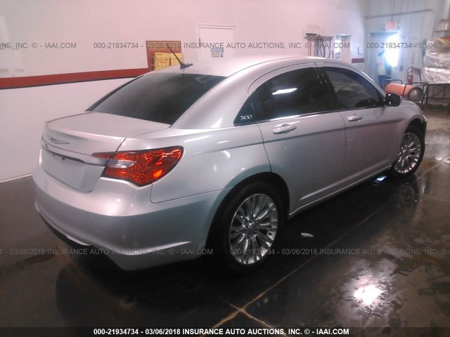 1C3CCBAB7CN248855 - 2012 CHRYSLER 200 LX SILVER photo 4