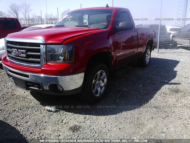 1GTPKVE08AZ220403 - 2010 GMC SIERRA K1500 SLE RED photo 2