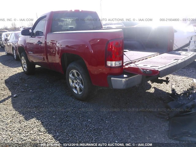 1GTPKVE08AZ220403 - 2010 GMC SIERRA K1500 SLE RED photo 3