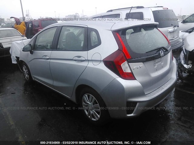 3HGGK5H54FM751003 - 2015 HONDA FIT LX GRAY photo 3