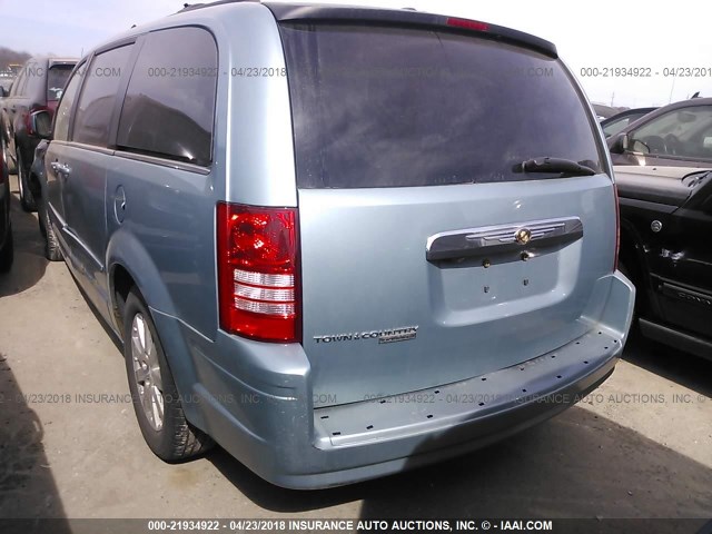 2A8HR54P48R692156 - 2008 CHRYSLER TOWN & COUNTRY TOURING BLUE photo 3