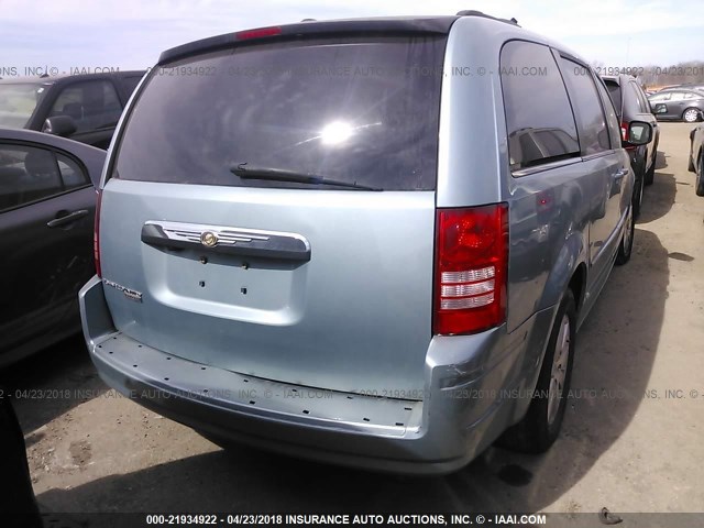 2A8HR54P48R692156 - 2008 CHRYSLER TOWN & COUNTRY TOURING BLUE photo 4