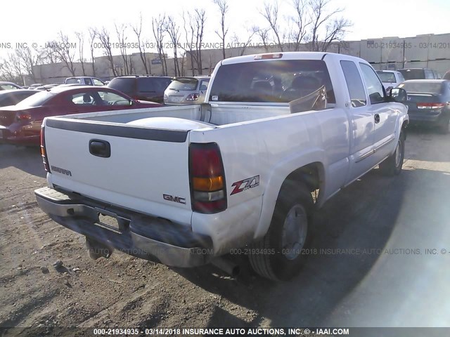 2GTEK19TX41209856 - 2004 GMC NEW SIERRA K1500 WHITE photo 4