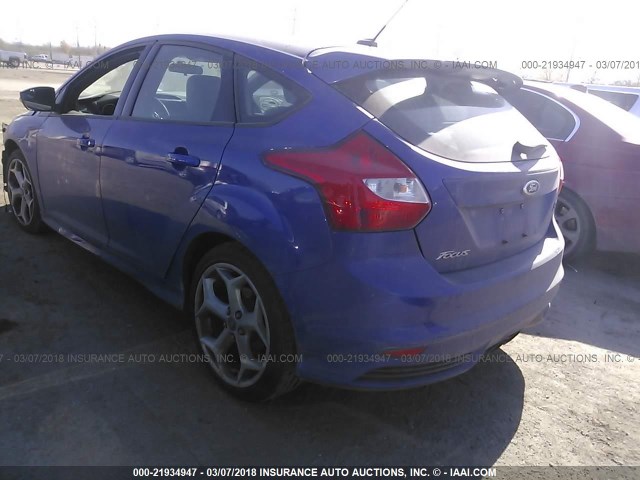 1FADP3L96DL157129 - 2013 FORD FOCUS ST BLUE photo 3