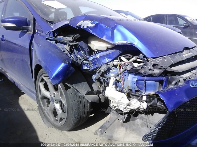 1FADP3L96DL157129 - 2013 FORD FOCUS ST BLUE photo 6