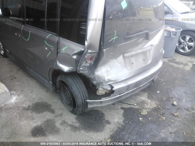 JTLKT324064109890 - 2006 TOYOTA SCION XB ვერცხლისფერი ფოტო 6