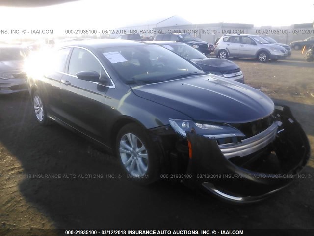 1C3CCCAB7FN752848 - 2015 CHRYSLER 200 LIMITED GRAY photo 1