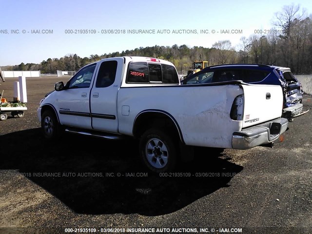 5TBRU34106S464193 - 2006 TOYOTA TUNDRA ACCESS CAB SR5 WHITE photo 3