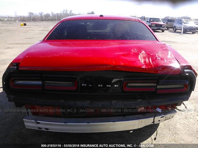 2C3CDZAGXFH709304 - 2015 DODGE CHALLENGER SXT RED photo 6