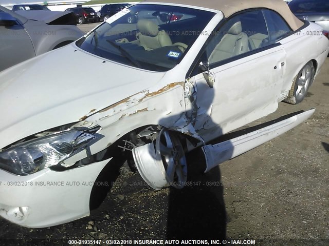 4T1FA38P65U045319 - 2005 TOYOTA CAMRY SOLARA SE/SLE თეთრი ფოტო 6