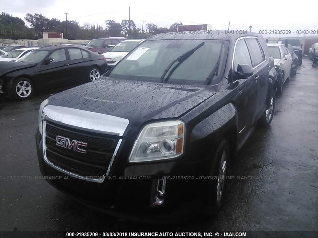 2GKALMEK1E6270984 - 2014 GMC TERRAIN SLE BLACK photo 2