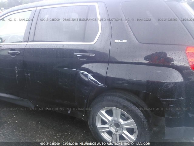 2GKALMEK1E6270984 - 2014 GMC TERRAIN SLE BLACK photo 6