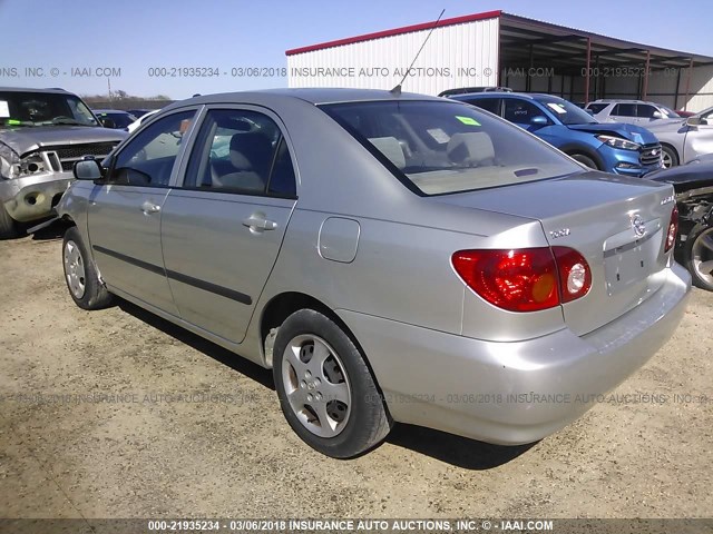 JTDBR32E930029252 - 2003 TOYOTA COROLLA CE/LE SILVER photo 3