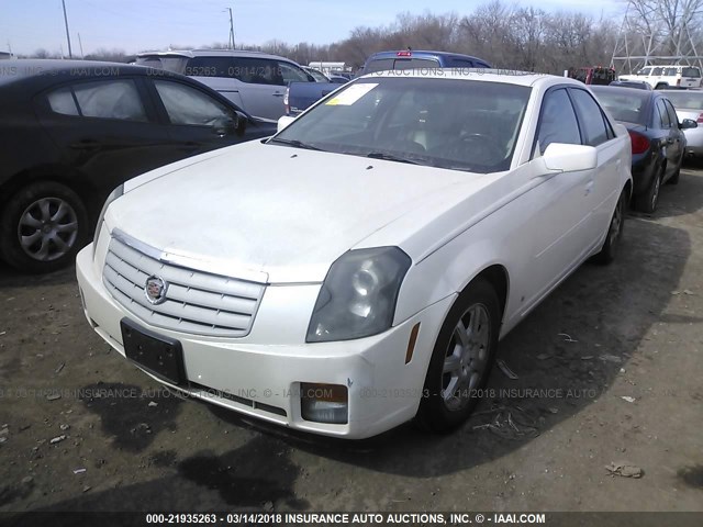 1G6DM57T760201697 - 2006 CADILLAC CTS WHITE photo 2