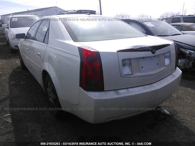 1G6DM57T760201697 - 2006 CADILLAC CTS WHITE photo 3