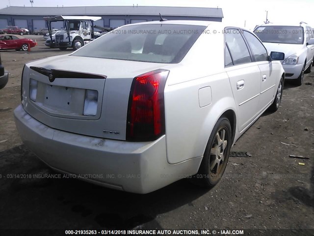 1G6DM57T760201697 - 2006 CADILLAC CTS WHITE photo 4