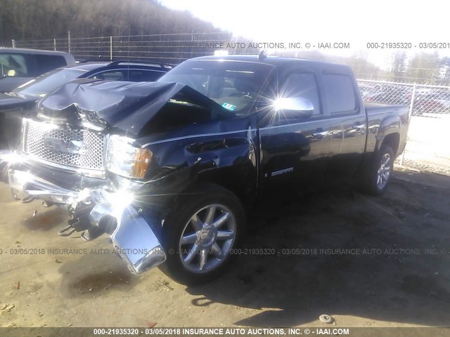 3GTEK23369G248974 - 2009 GMC SIERRA K1500 SLE BLACK photo 2