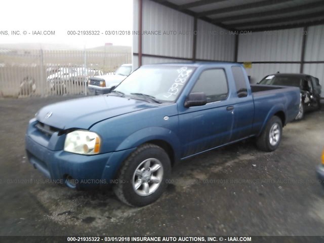 1N6DD26T74C439832 - 2004 NISSAN FRONTIER KING CAB XE BLUE photo 2