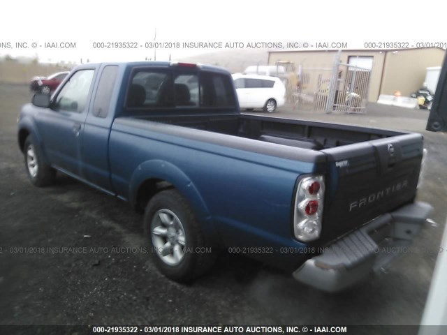 1N6DD26T74C439832 - 2004 NISSAN FRONTIER KING CAB XE BLUE photo 3