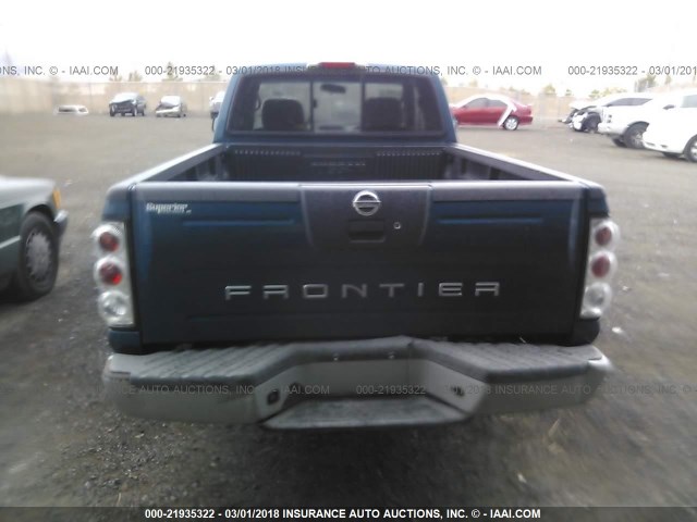 1N6DD26T74C439832 - 2004 NISSAN FRONTIER KING CAB XE BLUE photo 6