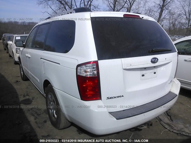 KNDMB233096303979 - 2009 KIA SEDONA EX/LX WHITE photo 3