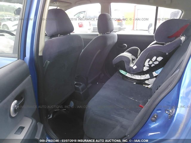 3N1BC13E68L395557 - 2008 NISSAN VERSA S/SL BLUE photo 8