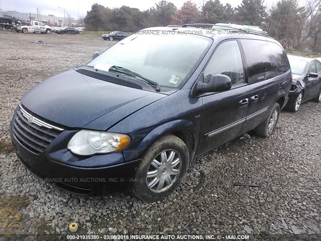 2A4GP54L57R278513 - 2007 CHRYSLER TOWN & COUNTRY TOURING BLUE photo 2