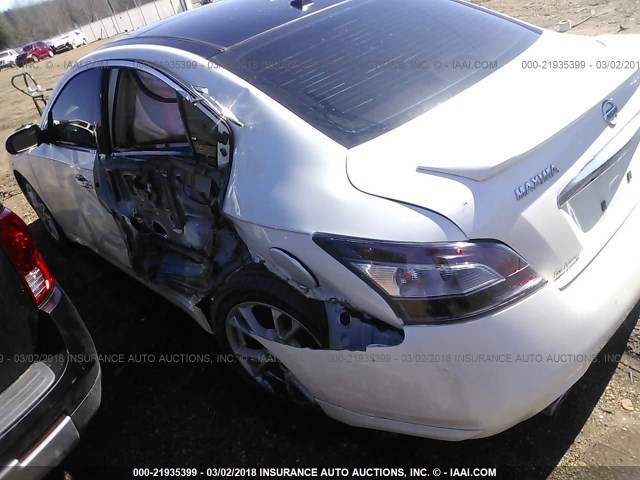 1N4AA5APXDC824432 - 2013 NISSAN MAXIMA S/SV WHITE photo 3