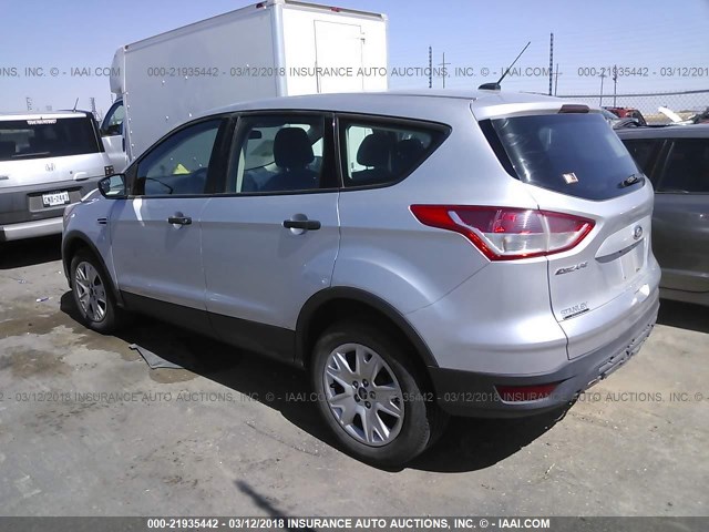 1FMCU0F71DUD52763 - 2013 FORD ESCAPE S SILVER photo 3