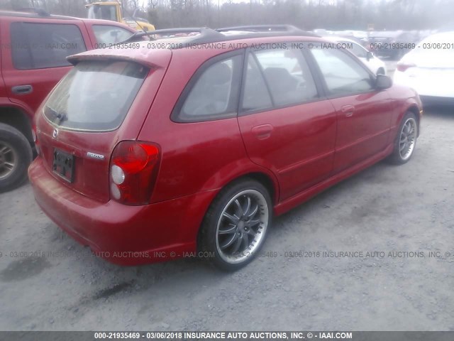 JM1BJ245721513847 - 2002 MAZDA PROTEGE PR5 红色 照片 4