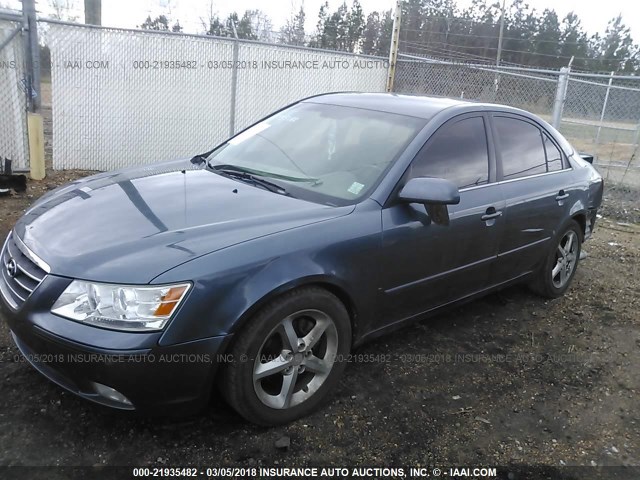 5NPEU4AF4AH617166 - 2010 HYUNDAI SONATA SE/LIMITED BLUE photo 2