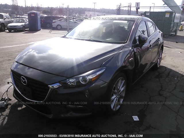 3MZBN1V72HM121303 - 2017 MAZDA 3 TOURING GRAY photo 2