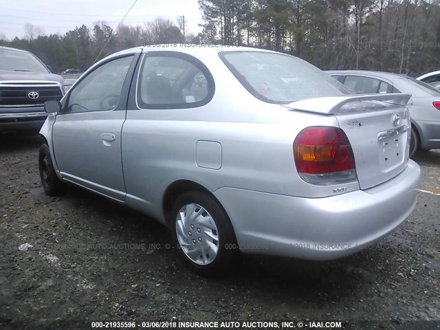 JTDAT123X30264923 - 2003 TOYOTA ECHO SILVER photo 3