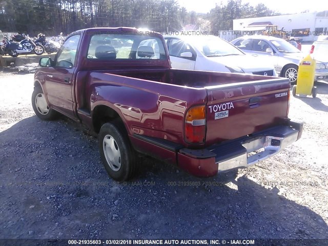 5TENL42NXYZ693555 - 2000 TOYOTA TACOMA RED photo 3