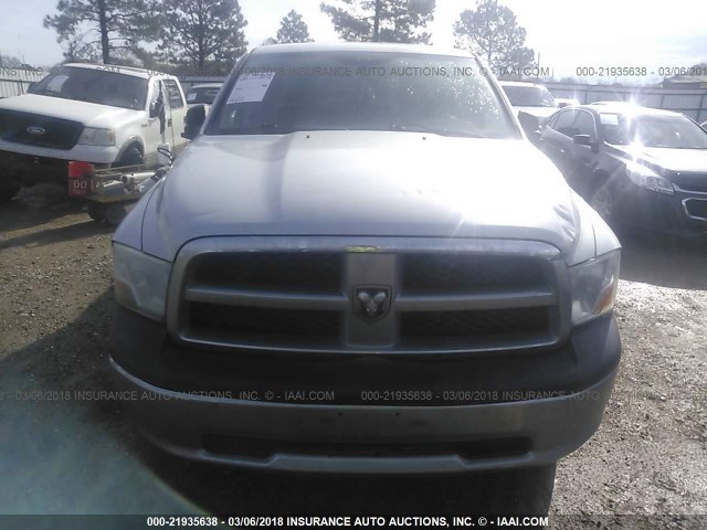 1C6RD6KP7CS274840 - 2012 DODGE RAM 1500 ST SILVER photo 6