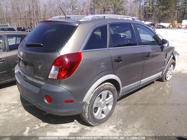 3GNAL2EK6ES590066 - 2014 CHEVROLET CAPTIVA LS 棕色 照片 4