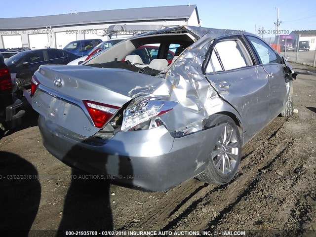 4T1BF1FKXGU517066 - 2016 TOYOTA CAMRY LE/XLE/SE/XSE ვერცხლისფერი ფოტო 4