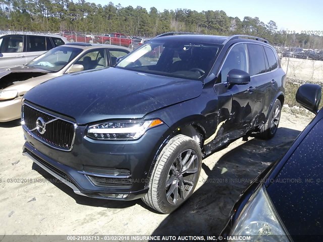 YV4A22PKXJ1198046 - 2018 VOLVO XC90 T6 BLUE photo 2