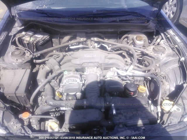 JF1ZNAA18D2727487 - 2013 TOYOTA SCION FR-S ნაცრისფერი ფოტო 10